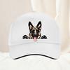 Smiling GerUnisex Shepherd Cartoon Baseball Cap Spring And Summer Snapback Hat Casual Outdoor Streetwear Sports Hat