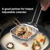 Pasta Basket Blanching Stainless Steel Fry Basket, Spaghetti Strainer, Noodles Strainer For Picking Ramen, Cooking Dumplings 1Pc