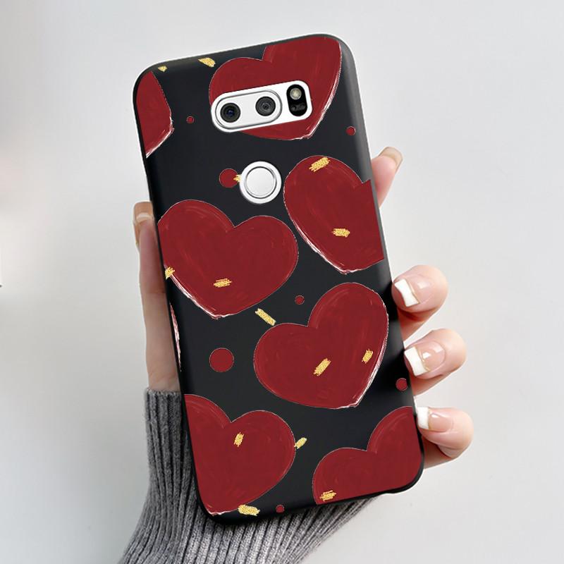 Cute Case For LG V30 V30+ Plus Funda LG V30s ThinQ Capa LG V35 ThinQ Printing Shell Protective Cover Soft Silicone Cartoon Cases