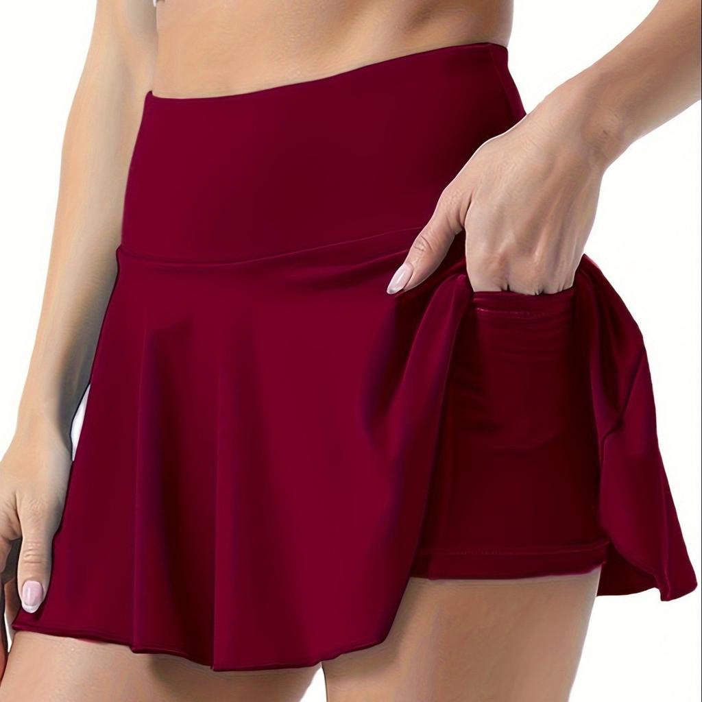 European And American Popular Yoga Skirt High Waist Pleated Summer Casual Skirt Women