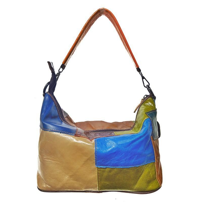 Bag Women'S Sheepskin Handbag Color Matching Retro Style Single Shoulder Oblique Span Bag Women'S Bag