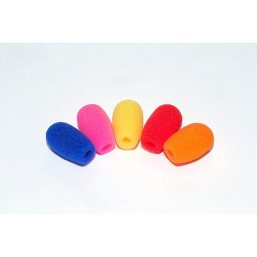 Headset intercom pin microphone sponge, 5 colors, 5-piece set, 3.2cm long