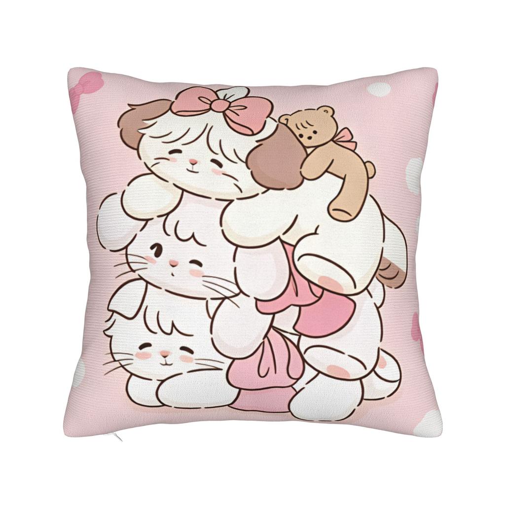 Mikkos Mousses Pillow Cover Custom Cushion Cover Novelty Pillow Case For Living Room Chair
