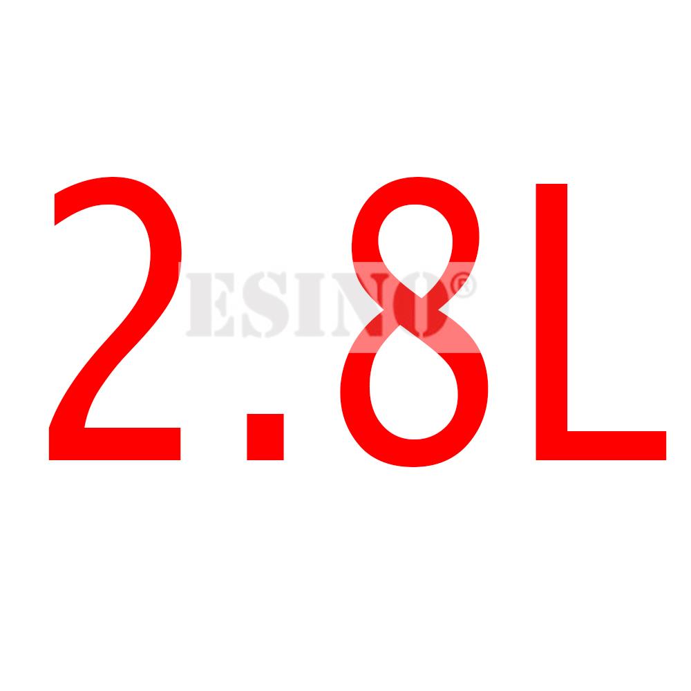 Car Styling 3D Metal Chrome Zinc Alloy Adhensive Emblem 2.0L 2.2L 2.3L 2.4L 2.5L 2.7L 2.8L Body Trunk Fender Badge Accessory