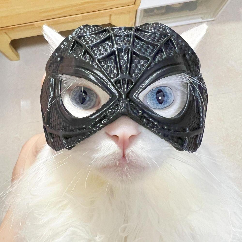 Cosplay Kostüm Zubehör 3D Druck Katze Fledermaus Maske Schwarz Haustierspielzeug Für Katzen Und Hunde
