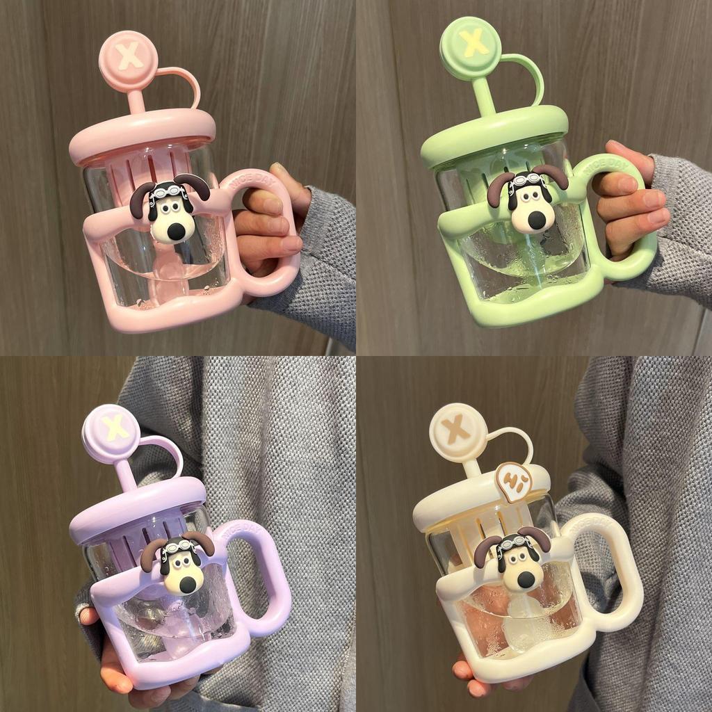 Childrens Cute Tea Separation Cup With Handle And Cover For Kids