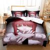 3D Print Anime Chainsaw Man Makima Bedding Set,Duvet Cover Bed Set Quilt Cover Pillowcase,King Queen Twin Size Boys Girls Adults