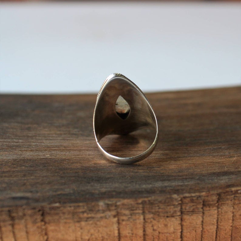 Labradorit Edelsteinring, 925 Sterlingsilberring, Handgefertigter Damenschmuck, Statement-Ring, Geschenk für Sie, Geburtstagsgeschenk,