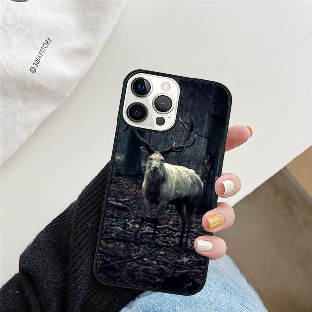 Beautiful Nature Wild Reindeer Moose Stag Phone Case Cover For iPhone 17 Air 15 16 14 13 12 Pro Max 11 Pro Max Plus