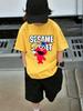 Elmo Sesame Street Kids Short Sleeve T Shirt Summer Cute Cartoon Crewneck Boys Girls 3-14