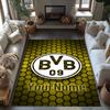 Borussia Dortmund Customized Name Carpet Design for Study Room Game Room Dormitory Playrooms Anti-slip Rug Office Home Decor