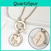 Elegant Long Princess Necklace For Women With Coin Pendant And Stylish Charm For Fashion Lovers