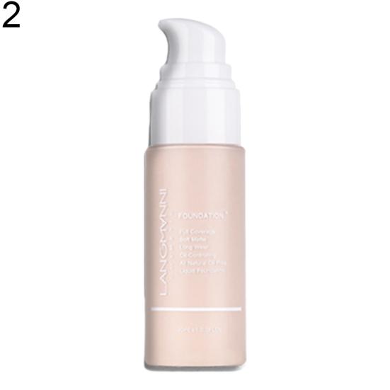 Langmanni Waterproof Whitening Full Coverage Liquid Foundation Face Concealer