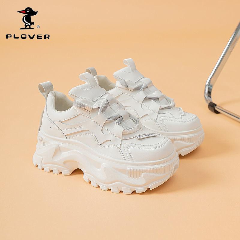 

Платформенные кроссовки «папины кроссовки» детские весна 2025 новые увеличивающие рост женские туфли студенческие однотонные локомотивные повседневные спортивные туфли смешанная партия 35 белый