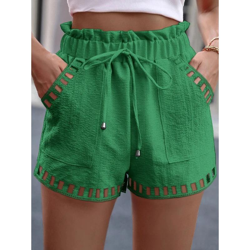 GMXIA Kadın Modası Günlük Düz Renk Baskılı Pantolon & Kapri