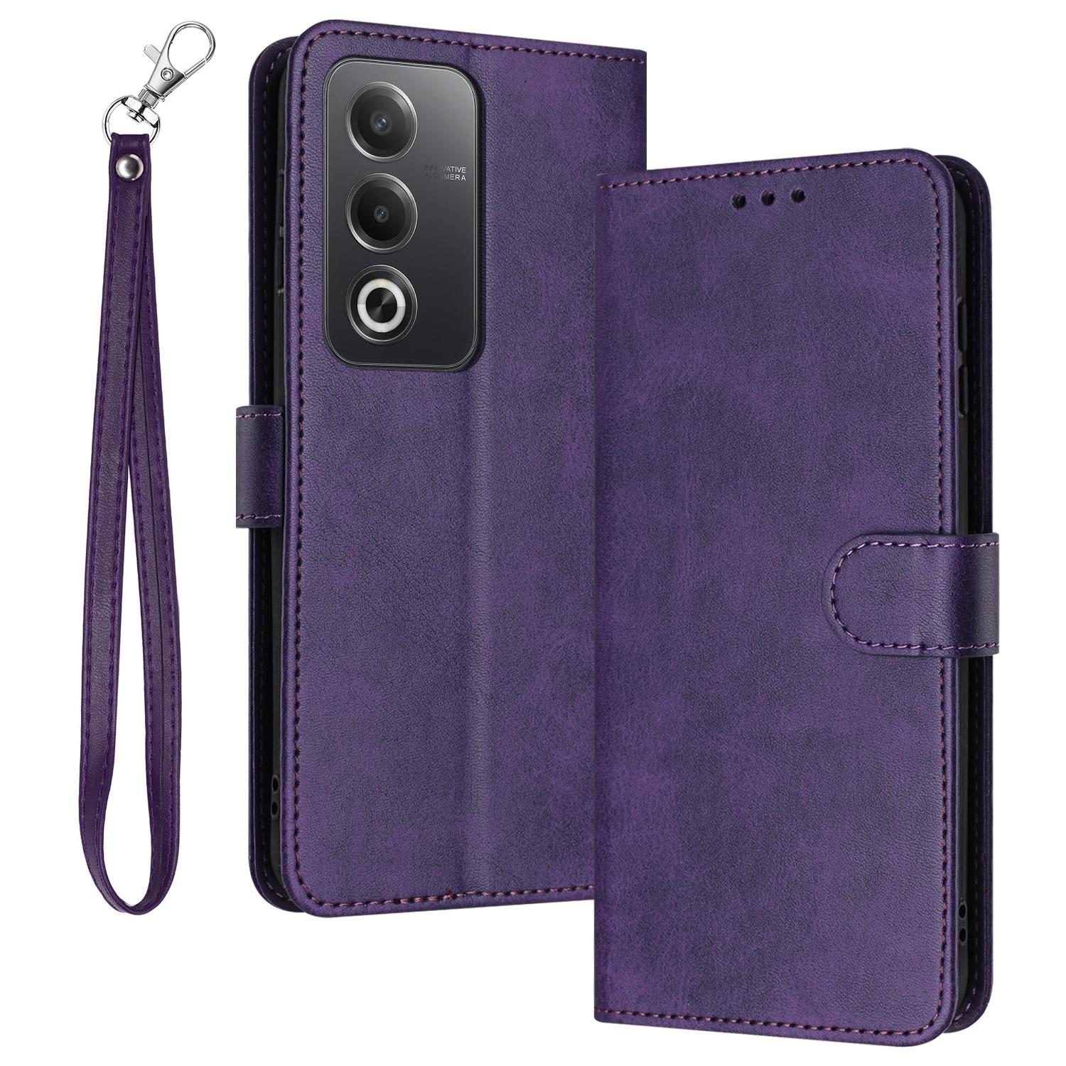 For Oppo K12x 5G (India)/A3 Pro (India) 5G/(Global) 5G Case Flip Stand PU Leather Wallet Phone Cover Calf Texture E