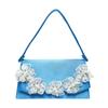 Floral Handbag, Fashionable Crossbody Bag, Pearl Clutch Bag, Simple Banquet and Dinner Bag