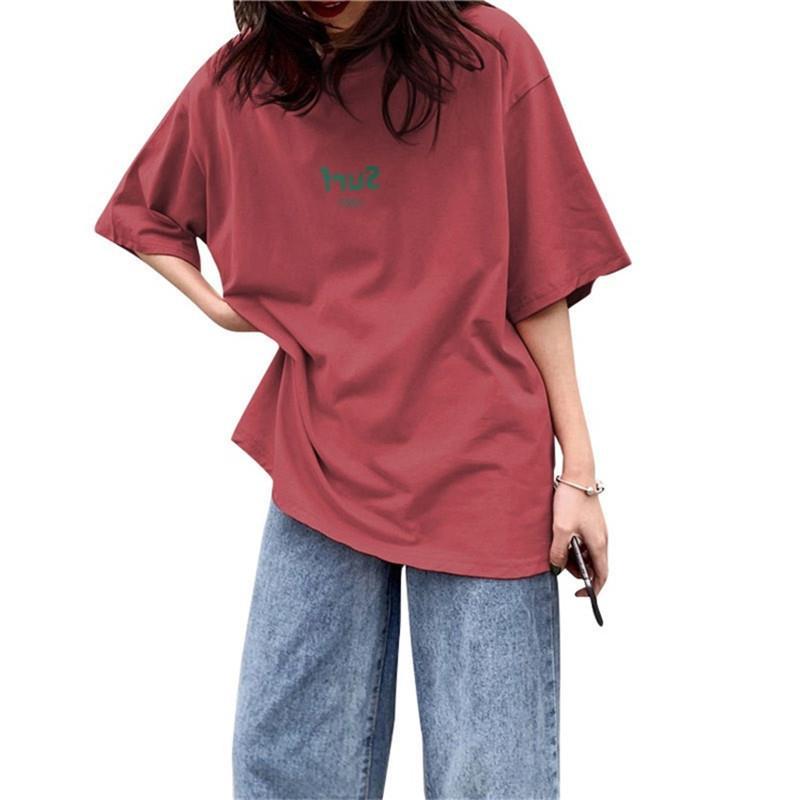 Letter printing short-sleeved T-shirt women's summer clothing Korean version of the new clothing student top, one piece is sent on behalf of others.