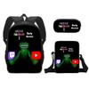 Garten of Bamban Klasse Garten Grund- und Sekundarschüler Rucksack Umhängetasche Federtasche Umhängetasche Dreiteiliges Set