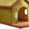 Cat Bed House Hut Kitten Shelter Non Slip Removeable Washable Bunny Kitty Puppy Comfortable Cave