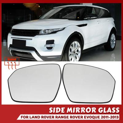 1Pair Auto Rear View Mirror Glass Replacement Parts W/ Back For Land Rover Range Rover Evoque L538 2012-2013 Car Accessories