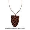 Anti-lost Pu Leather Magnetic Glasses Clip Leopard Print Pendant Long Necklace Neck Hanging Eyeglass Clip Eyeglasses Storage Bag
