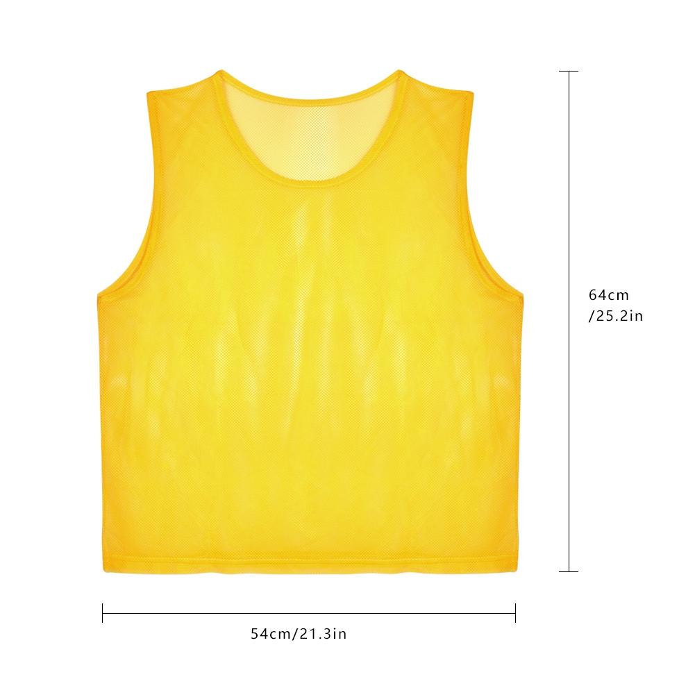 Tm Practice Vest Jerseys,12 Pack Mesh Scrimmage Training Vests Football Vest Brthable Adults Jerseys NaBibs