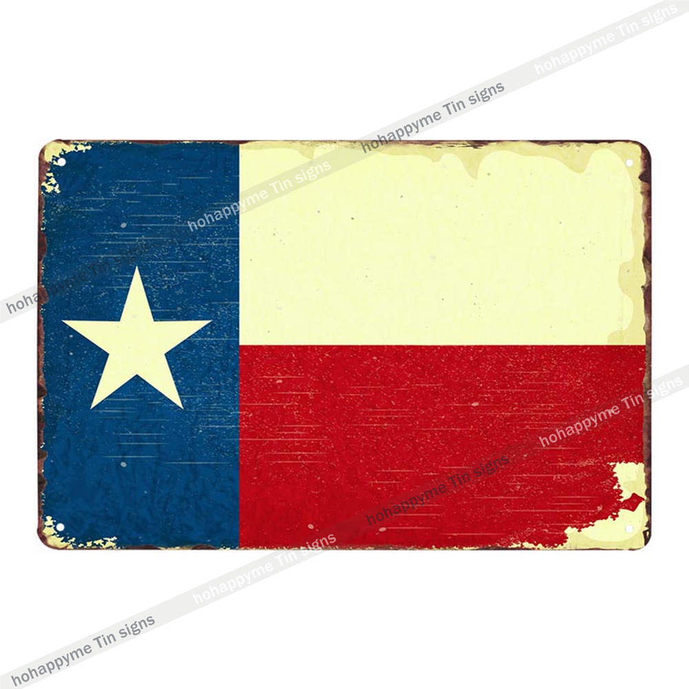 American Canada National Flag Wall Decoration Tin Sign Vintage Country Flag Metal Plaque Childrens Room Decor xcm