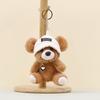 Plush Bear Pendant Keyring With Hat And Heartshaped Necklace Design Kids For