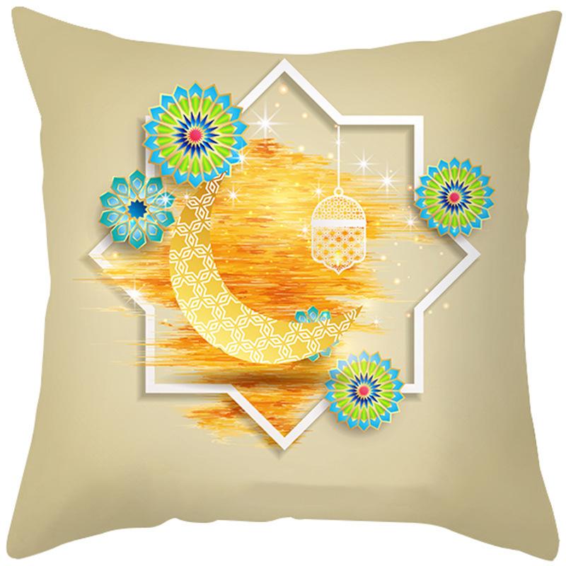 Golden Moon Series Throw Pillow Covers With Digital Printing Of Short Plush Fabric Car-Shaped Sofa Cushion For Office Home Decor