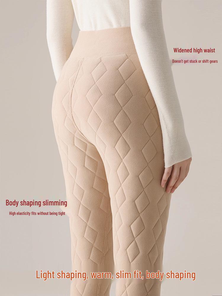 Damen 2026 Neuer Stil Lammwolle Enge Hose - Frühling & Herbst Baumwolle Basisunterwäsche