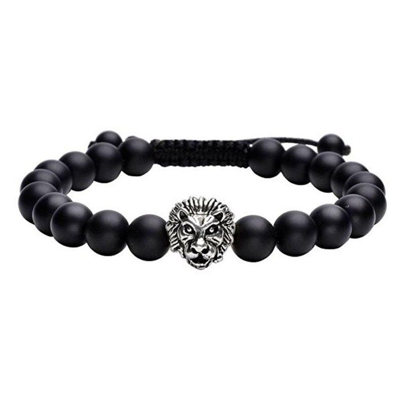 Löwen-Armband Aus Edelsteinen – Verstellbar Mit Löwen-Charm, Kristallschmuck Für Männer & Frauen