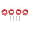 4Pcs Aluminum 7mm Hex Wheel Hubs Adapter for FMS FCX24 1/24 RC Car RC Car Upgrades