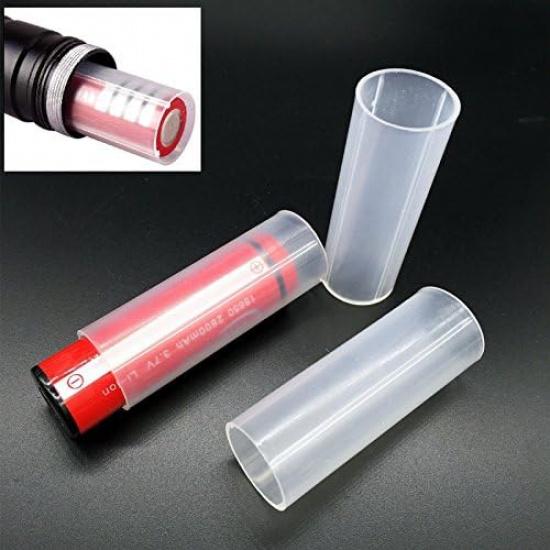 3PCS 18650 Battery Protective Sleeve, 18650 Battery Spacer, 18650 Battery Holder Converter (Batteries are not Included) - 3 Pack