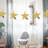 80 Pcs Gold Stars Cutouts Double Printed Paper 6 Inches Paper Star Decorations Glitter Star Confetti Cutouts Cardboard