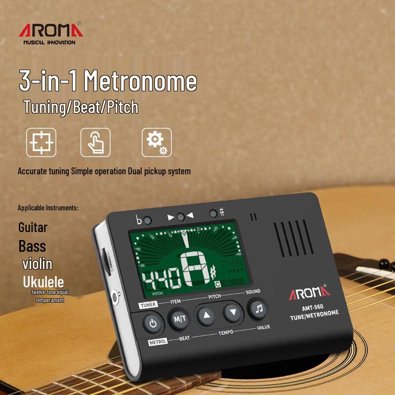 AROMA Digital Tuners & Metronomes for String Instruments