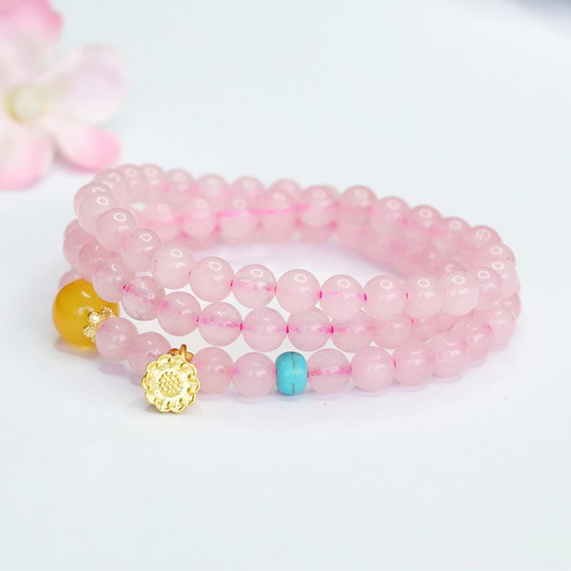 Juan Yu Natural Pink Crystal Lotus Seed Pod Bracelet CB4062310