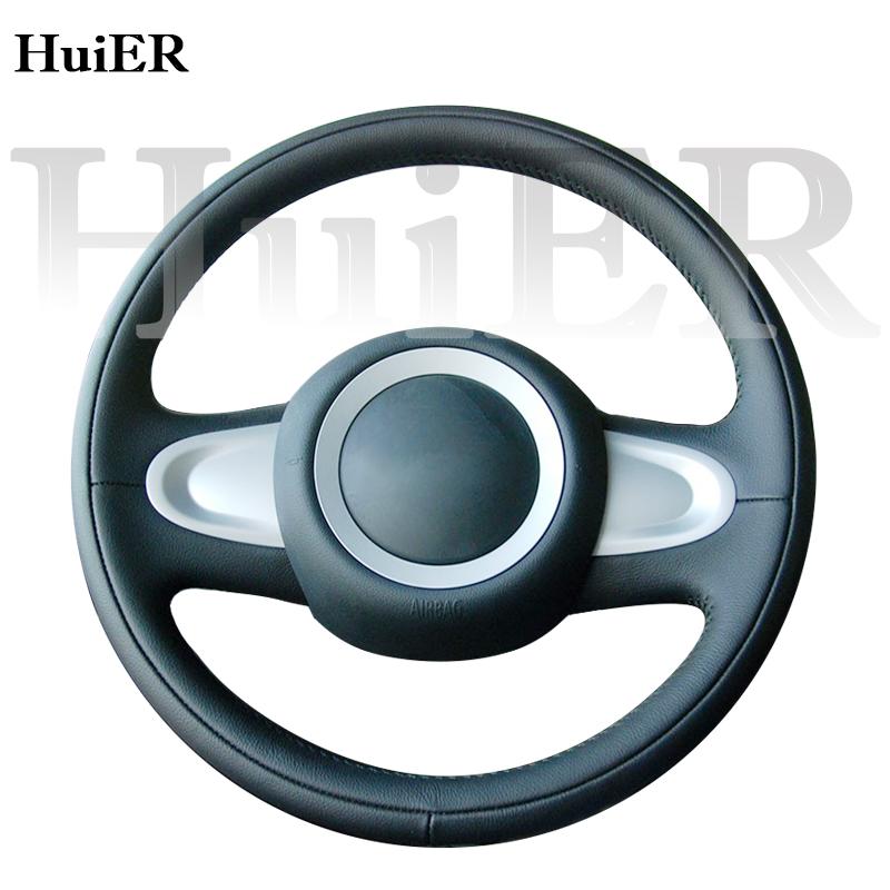 Hand Stitching Auto Car Steering Wheel Cover Wrap For BMW Mini Clubman 2010-2014 Slip-resistant Breathable Interior Accessories