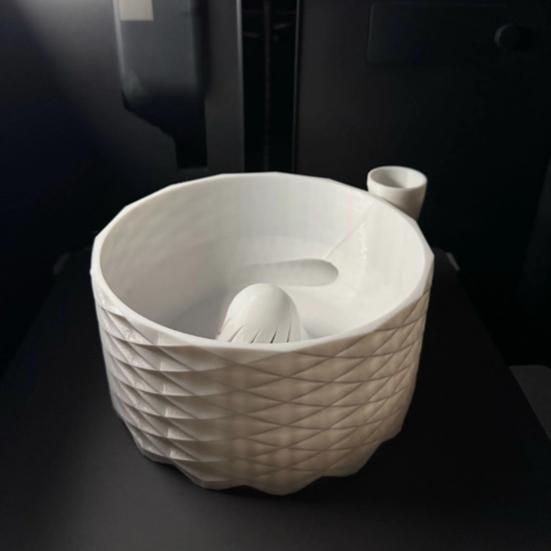 Turbo Fruit Washing Bowl 3D Printed Vegetables Cleaning Bowl with Strainer Fruit Washing Basket Basin for Berry