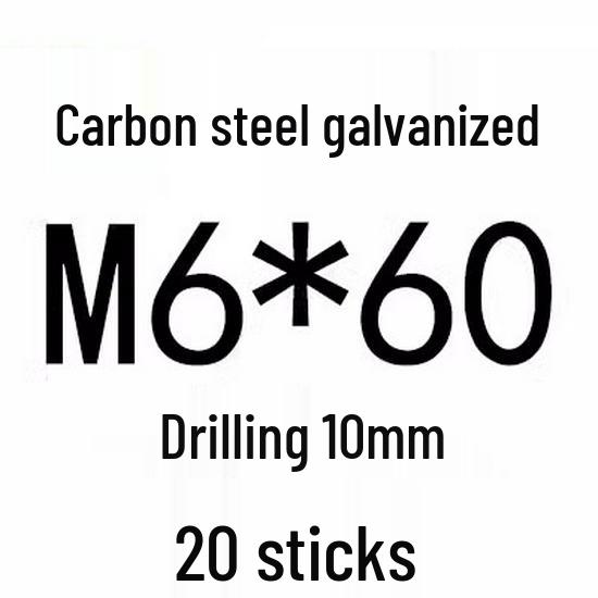 Extra Long Expansion Screws Set - Pull-Out Bolts M6/M8/M10/M12/M14/M16 in Various Sizes (200x250x300x400)