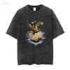 BORIS VALLEJO PEGASUS NEUES SCHWARZES T-SHIRT Lang- oder Kurzarm Vintage-Waschung Unisex Bequeme Streetwear Leicht stylisch