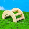 Hamster Solid Wood House Nest Hideout Toys Wooden Bridge For Golden Bear Squirrel Pig Parrot Hedgehog Cage Accessories