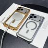 Luxury Magnetic Matte Phone Case For iPhone 13 14 15 16 17 Pro Max Air Plus Magsafe Soft TPU Shockproof Bumper Back Cases Cover