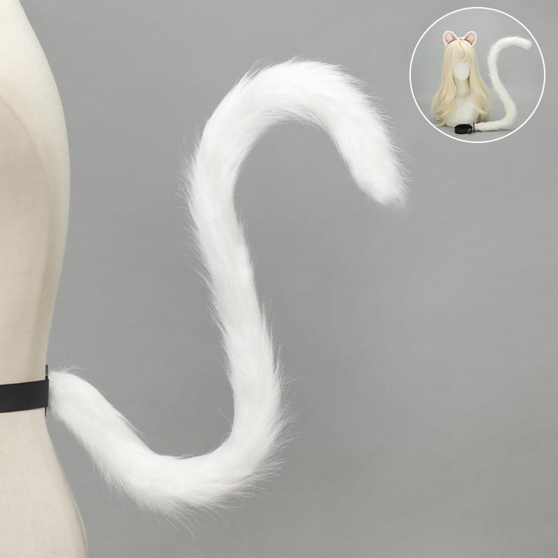 Handmade Simulated Hamster Ear Headband Cos Beast Ear Tail Set Lolita Kc Plush Cute Hamster Headdress
