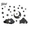 Decorative Mirror Wall Decals 3D Star Moon Cloud Stickers Self Adhesive Decals