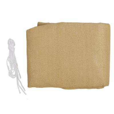 Outdoor Sonnensegel 4x6m Beige Polyethylen hoher Dichte Rechteck Sonnensegel für Garten