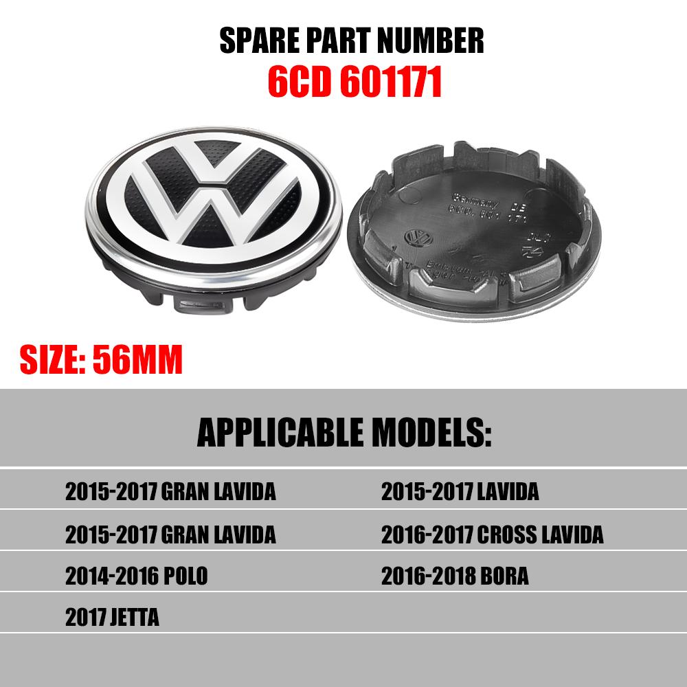 

For VW For Volkswagen Golf Polo Tiguan Jetta Touran CADDY GTI Original Hubcaps Car Wheel Center Covers Decoration Badge Auto H