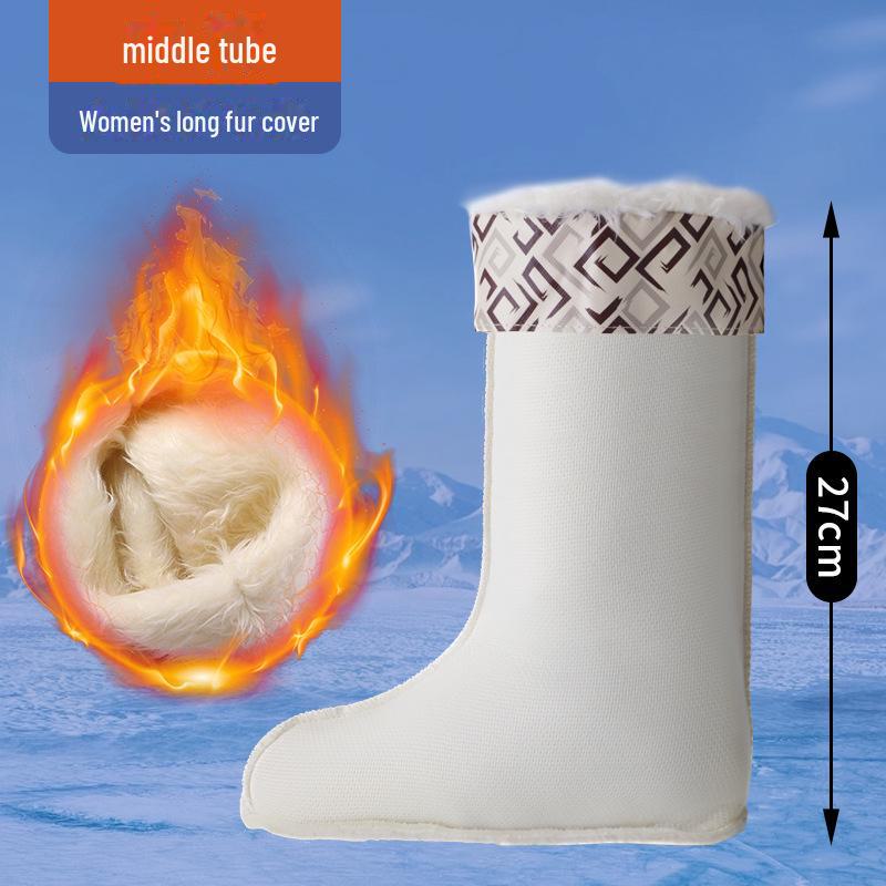 

2025 Мужские и женские зимние резиновые сапоги с утеплителем из бархата, толстым резиновым верхом и хлопковой внутренней подкладкой 40/41 universal