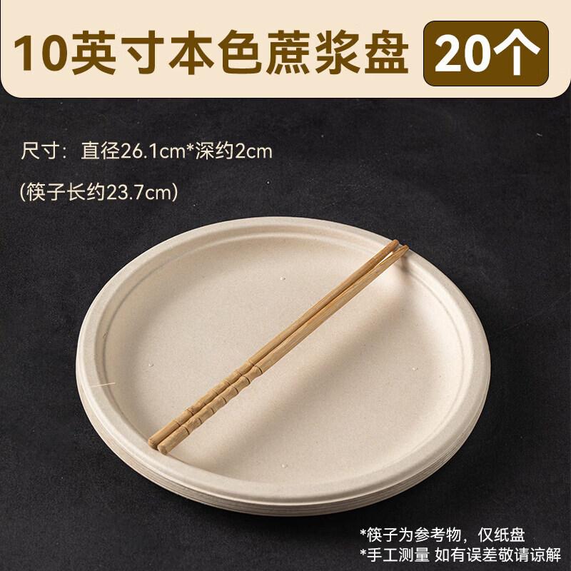Compostable Bagasse Dinner Plate