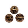 Floral Edge Spacer Beads Ornate Metal Small Hole Charms For Bohemian Beading Supplies